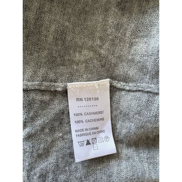Shorn 100% Cashmere Open Cardigan Sweater Gray S - Picture 6 of 6